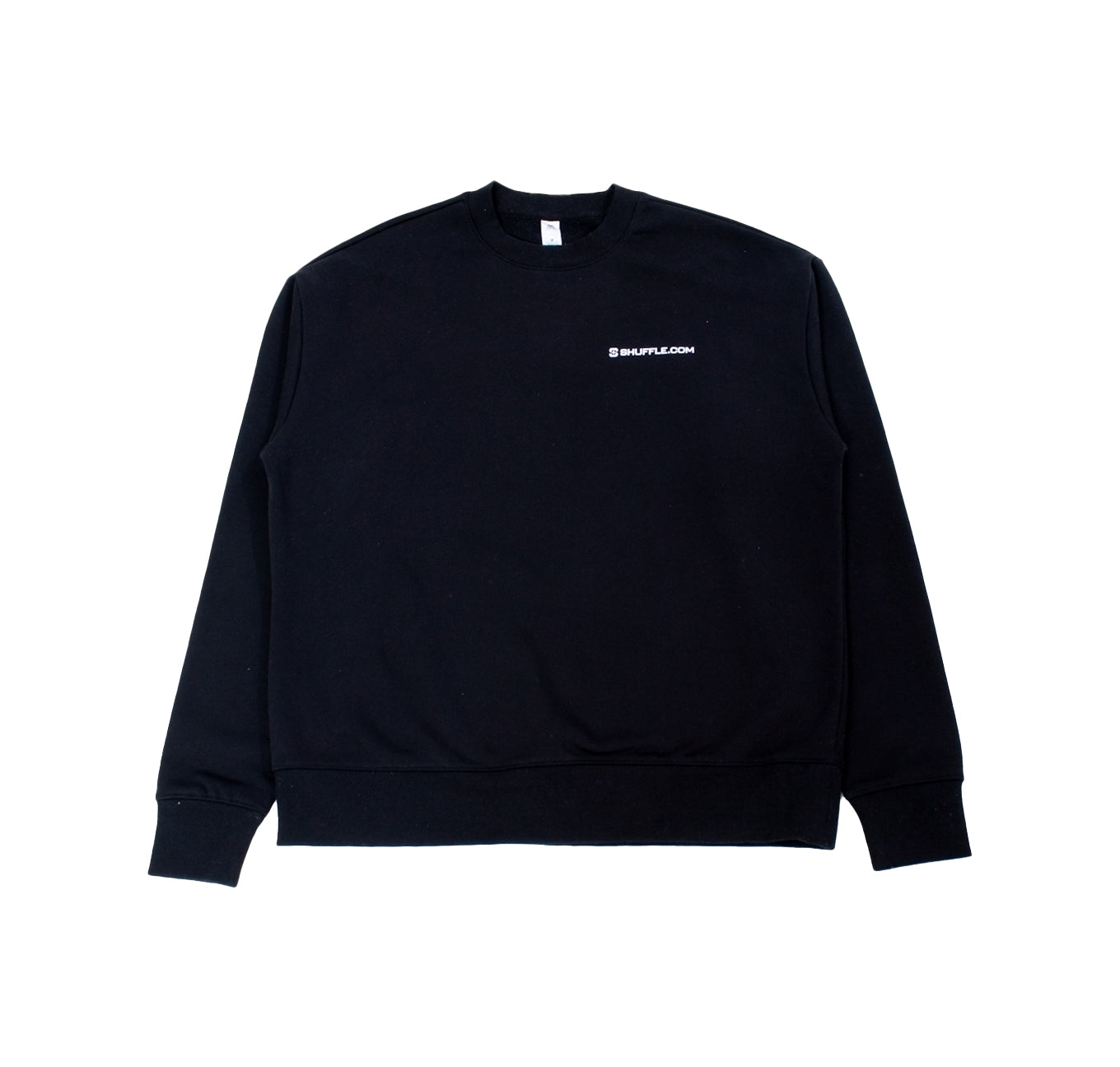 Shuffle Crewneck - Black - 1blkcrewfrontflat