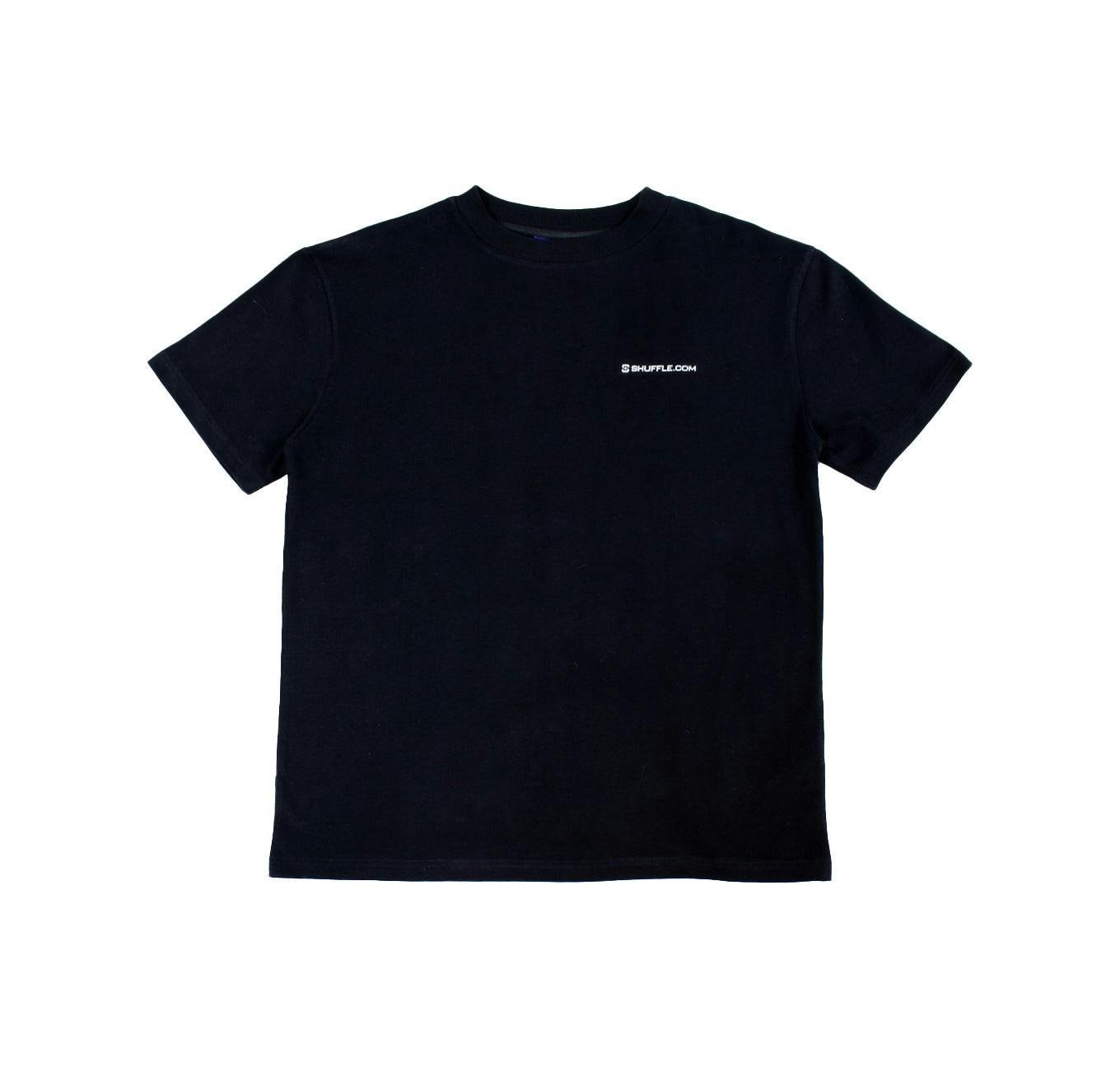 Shuffle T-Shirt - Black - 1blkteefrontflat