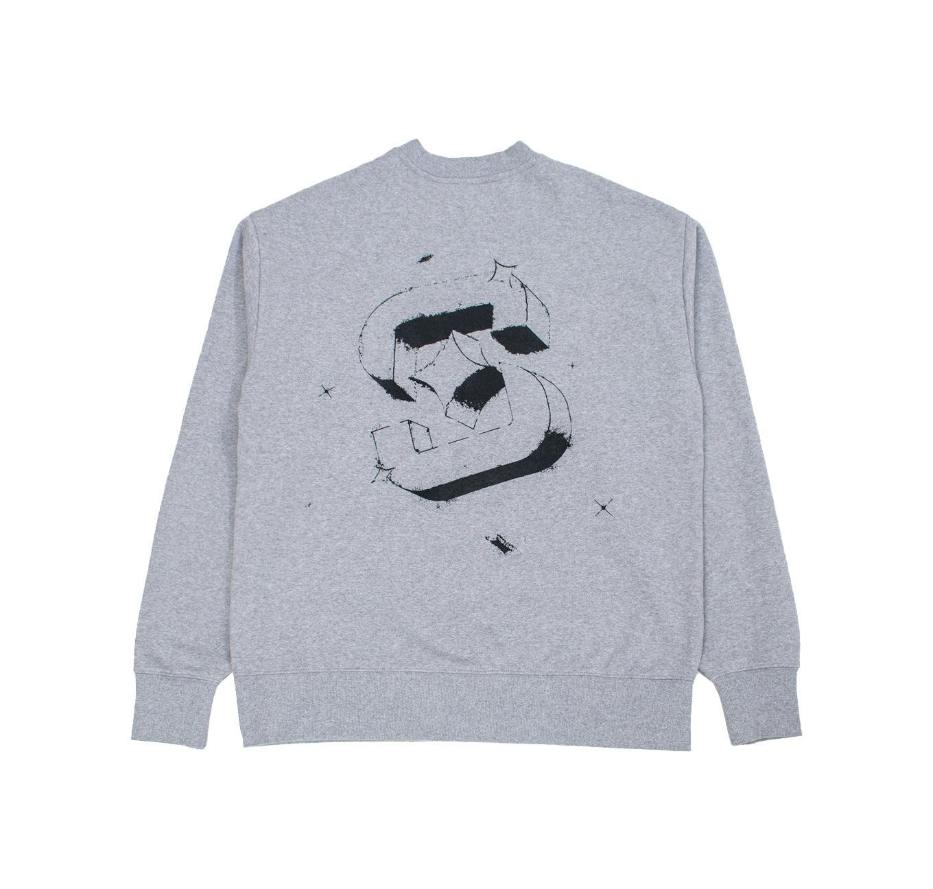 Shuffle Crewneck - Grey - 1grycrewbackflat